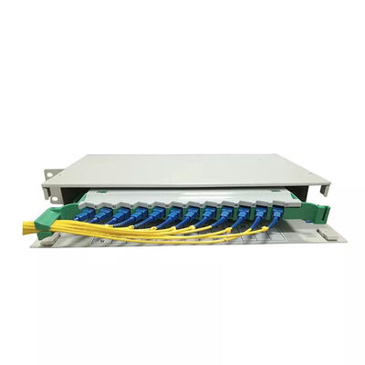 Qualität  1U ODF Patch Panel Rack Mount Distribution Frame 12 Core Fiber Patch Panel SM Fabrik