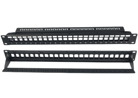 Qualität  Blank Network Patch Panel Unshielded RJ45 24 Port 1U Patch Panel Fabrik