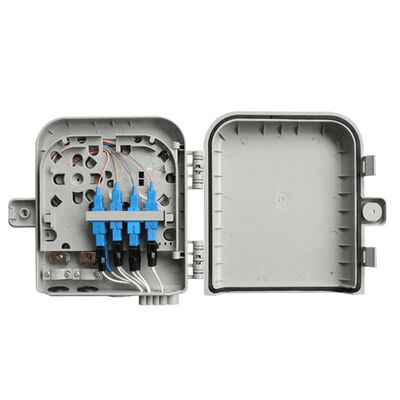 Faser-Optikanschlusskasten 8Core SM/DX SC/LC/ST/FC hellgraues/Schwarzes IP 66