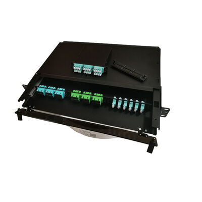 19" Metallfaser-Beendigungs-Kasten der LC-Faser-Schalttafel-MTP MPO 1U