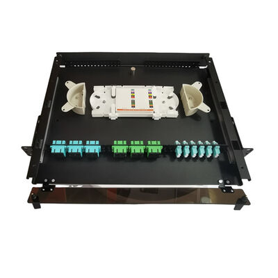 19" Metallfaser-Beendigungs-Kasten der LC-Faser-Schalttafel-MTP MPO 1U