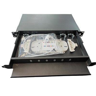 6 Portgestell-Berg-Faser-Einschließung faser-Optikschalttafel Sc 12 Kern-1U