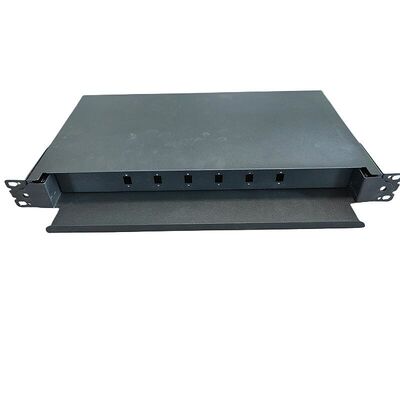 6 Portgestell-Berg-Faser-Einschließung faser-Optikschalttafel Sc 12 Kern-1U