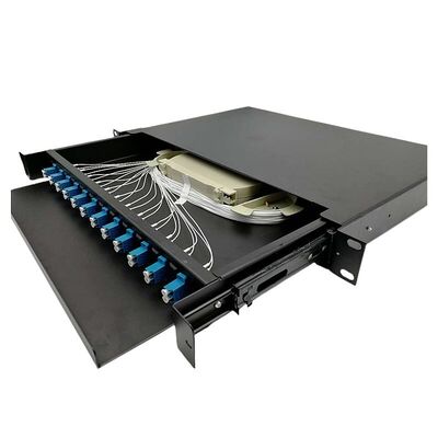 Portschalttafel LC-Duplex-Anschlusskasten der faser-1U 12 Optikaus optischen fasern