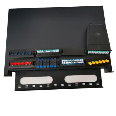 Faser-Schalttafel 1U MTP MPO 19 Kern-Verstärken des Zoll-Rahmen-Gestell-Kabinett-96