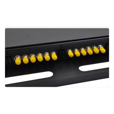 Schwarzes ODF-Schalttafel Simplex-Port-der St.-24F 24 Schlitz Faser-Schalttafel-Planscheibe-6