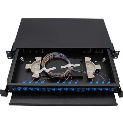 19" 24 Portkern des faser-Optikschalttafel-Innengestell-Berg-1U ODF 24