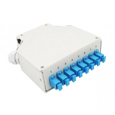 FASER-Optiklärm-Schienen-Anschlusskasten des Portlärm-8 Schienenmit Sc-/Upcadapter Singemode-Zöpfen