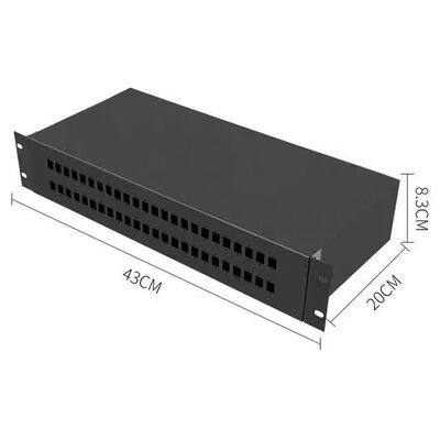 2U Verteilerplatten-Kasten-Einschließungs-Gestell-Berg Fc-Adapter aus optischen Fasern