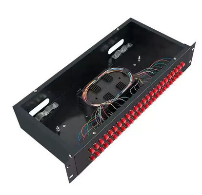 2U Verteilerplatten-Kasten-Einschließungs-Gestell-Berg Fc-Adapter aus optischen Fasern