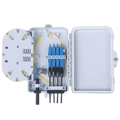 verkabelt Optikanschlusskasten Sc-Simplex-Inspektion der Faser-4Port weißes wasserdichtes IP-66