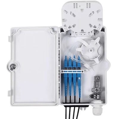 Optikinspektion weißes IP66 der Faser-4Port anschlusskasten Sc-UPC SX für Telekommunikation