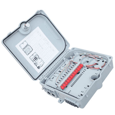 Faser-Optikanschlusskasten 12Port SC/LC/ST/FC IP-66 UPC/APC hellgraues FTTH