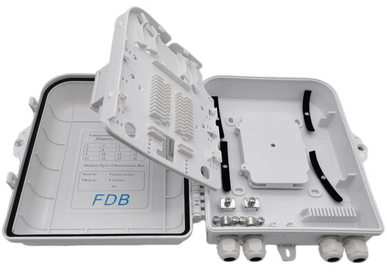 Weißer Faser-Optikteiler-Kasten LC 1x16 PLC-Teiler-Wand-Berg