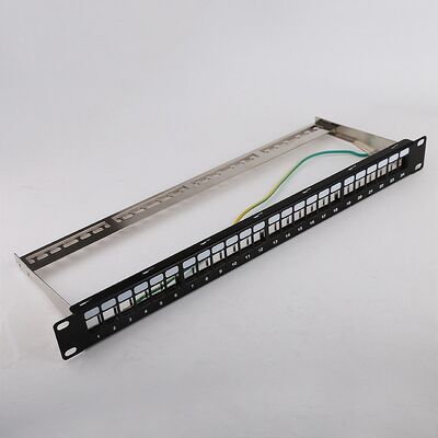 1U 24 Port-STP des Schalttafel-RJ45 Schalttafel-freier Raum Gestell-Berg-Cat6