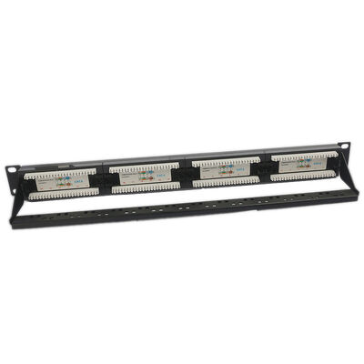 SCHALTTAFEL-freier Raum RJ45 UTPs 24 Port-CAT6 Trapezfehlerschalttafel-1U