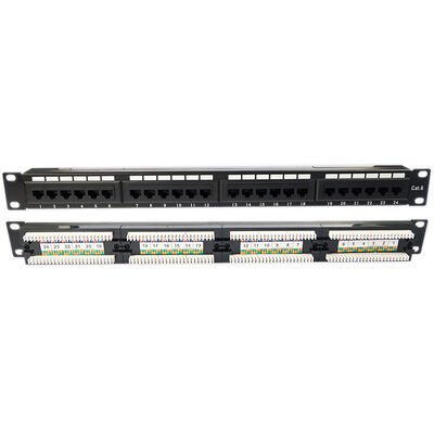 Schalttafel der leeren Trapezfehlerschalttafel-1U Unshielded 24 Port-CAT5E