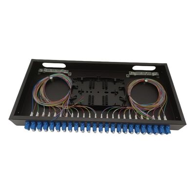 FTTH ODF-Wandmontage-48-Faser-Glasfaser-Patchpanel mit LC-Duplex-Koppler-Pigtails