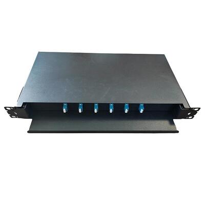 48 Kern LC-Duplex-Faser-Optikschalttafel-Schwarz-Farbe