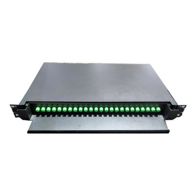 24C FC APC Fiber Count Optical Patch Panel für G652D / G657A1 Faser