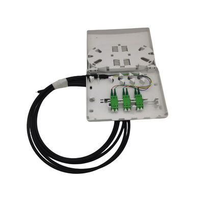 6 Ports Kompakte Faser Endbox Kit je nach gewählter Wand Steckdose