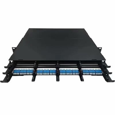 1U 144 Kerne MTP MPO -LC Patch Panel ODF Gehäuse Schiebetyp für 12 Kassetten