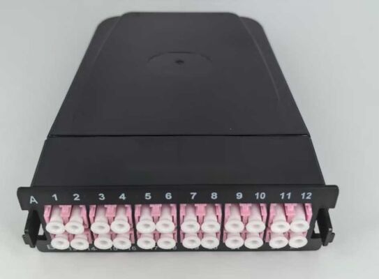 24 Kerne MPO-LC MTP-LC SM OM3 OM4 Om5 Ausfallkassetten Module aus Kunststoff