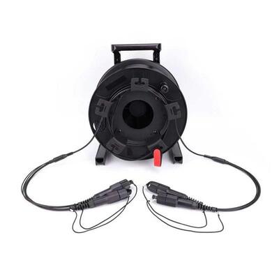 150M Tac Fiber TPU Armord Tactical Fiber Single-Mode 4/6/8/12 Strands Kabel auf der Rolle mit SC LC ST-Anschlüssen für Live-Streaming